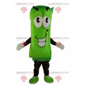 Mascotte de légume vert, costume de personnage vert -