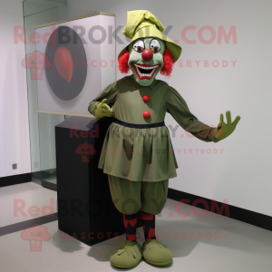 Olive Evil Clown mascotte...