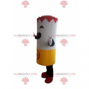 Giant cigarette mascot with the acronym prohibiting smoking -