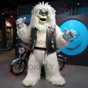 Crèmekleurige Yeti mascotte...