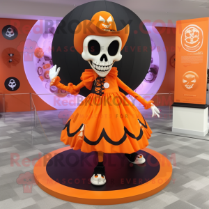 Orange Skull mascotte...