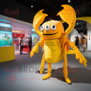 Yellow Crab mascotte...
