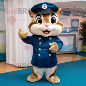 Navy Chipmunk mascotte...