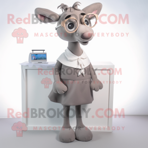 Grey Deer maskot kostume...