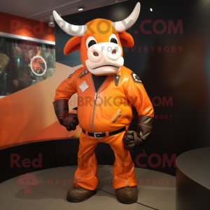 Orange Zebu mascotte...