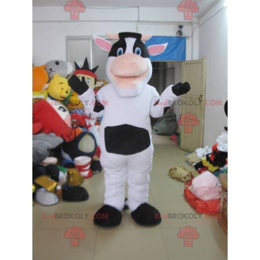 White and black cow mascot - Redbrokoly.com