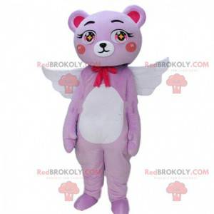 Teddybär Maskottchen mit Flügeln und einem Bogen, Amor Kostüm -