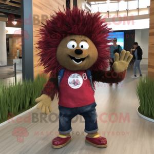 Maroon Porcupine mascotte...