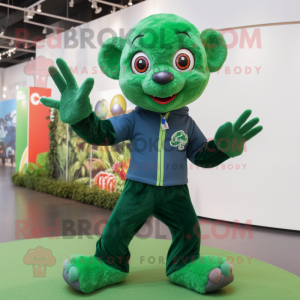 Forest Green Acrobat maskot...