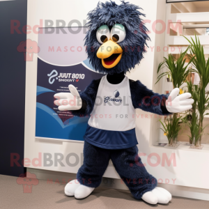 Navy Emu mascotte kostuum...
