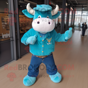 Turkis Bull maskot...