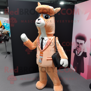 Peach Llama mascotte...