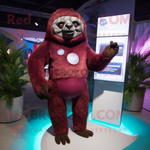 Maroon Sloth mascotte...