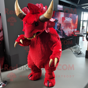 Roter Triceratops...