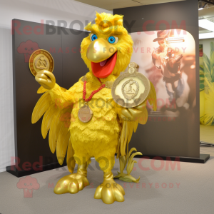 Gold Rooster mascotte...