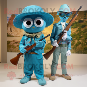 Turquoise Sniper mascotte...