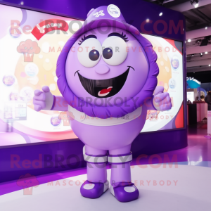 Purple Candy maskot kostyme...