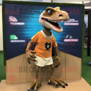 Tan Velociraptor mascotte...