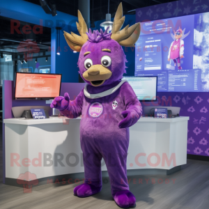 Purple Deer mascotte...