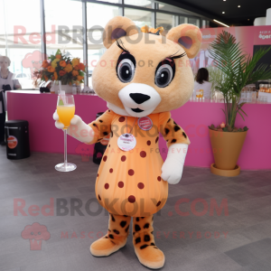 Peach Cheetah mascotte...