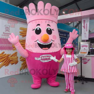 Rosa pommes frites maskot...