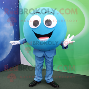 Cyan golfbold maskot...