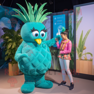 Teal Pineapple mascotte...