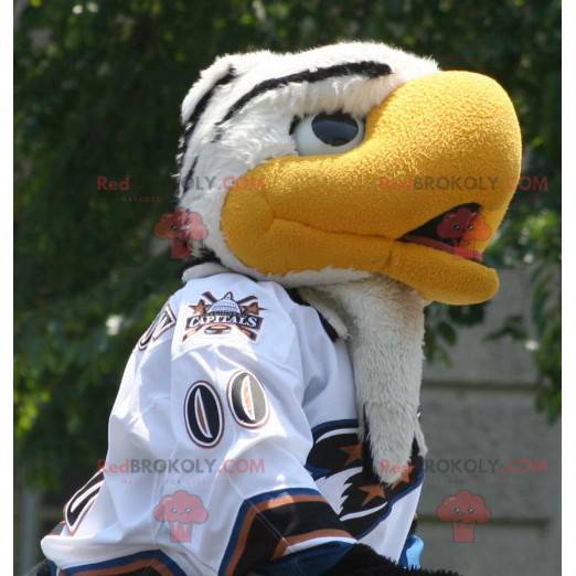 Belle mascotte d'aigle blanc et jaune - Redbrokoly.com