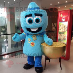 Sky Blue Fried Rice maskot...