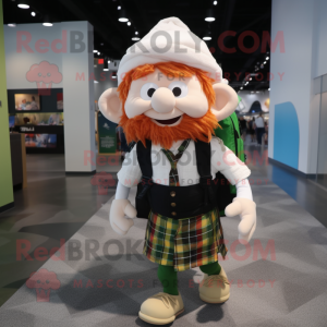 Vit Leprechaun maskot...