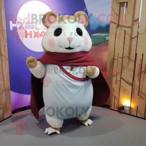 nan Hamster mascot costume character dressed with a Joggers and Shawls