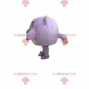 Mascote gato roxo, fantasia de criatura roxa - Redbrokoly.com