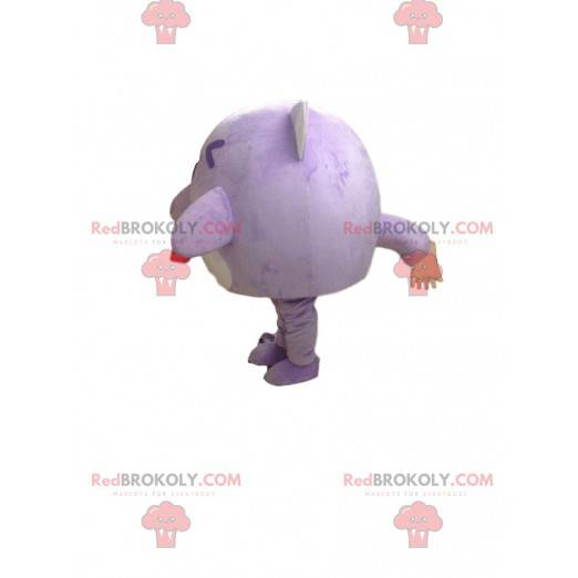 Mascota gato morado, disfraz de criatura morada - Redbrokoly.com