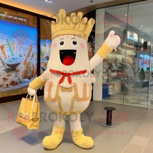 Cream French Fries mascotte...