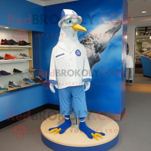 Blue Gull maskot kostume...