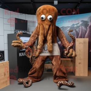 Brown Kraken mascotte...