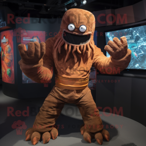 Brown Kraken mascotte...