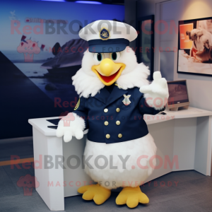 Navy Chicken maskot...