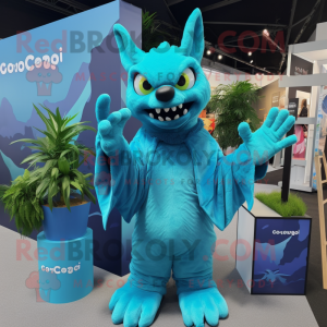 Cyan Chupacabra mascotte...