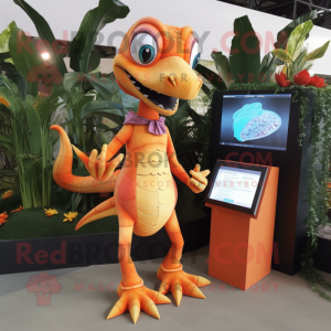 Oranje Dimorphodon mascotte...