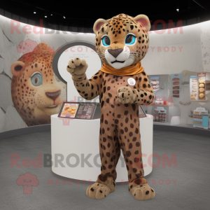 Rust Leopard maskot kostym...