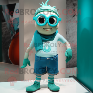 Turkis irsk flag maskot...
