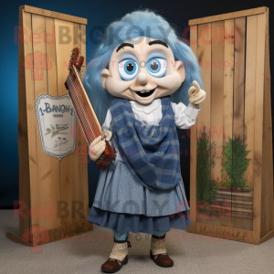  Celtic Harp maskot kostume...