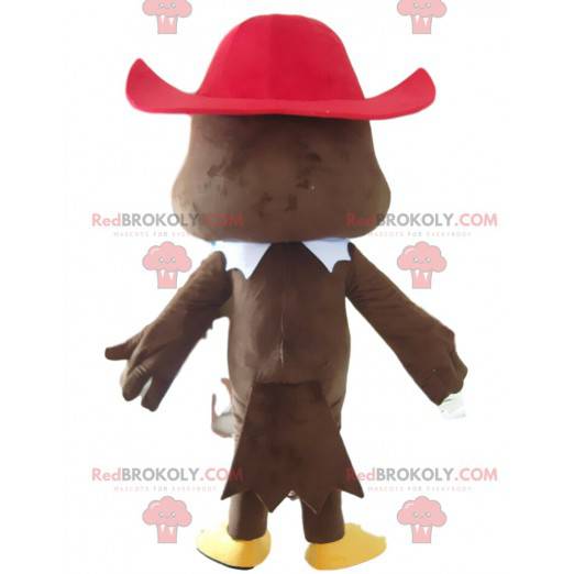 Maskot orel s pirátskou čepicí, ptačí kostým - Redbrokoly.com