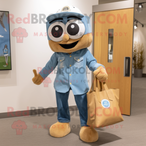 Tan Alliance maskot kostume...