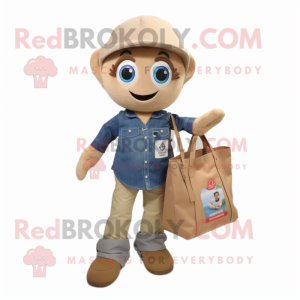 Tan Alliance maskot kostume...