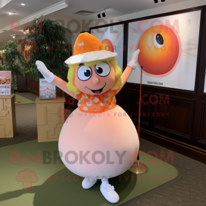 Peach Golf Ball mascotte...