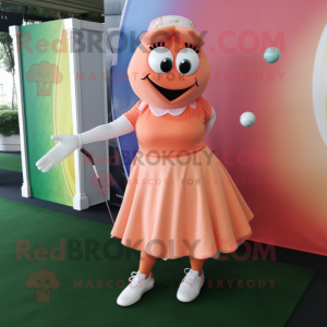 Peach Golf Ball mascotte...