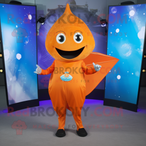 Oransje Stingray maskot...