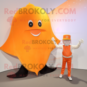 Orange Stingray mascotte...